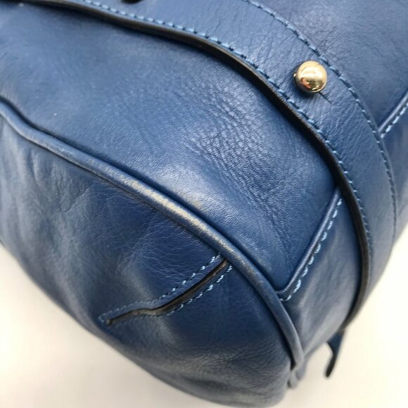 Rebecca Minkoff Blue Leather Cupid Satchel Bag - Picture 6 of 12